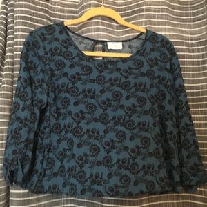 3 FOR 20 Urban Outfitters Cropped Turquoise Blouse